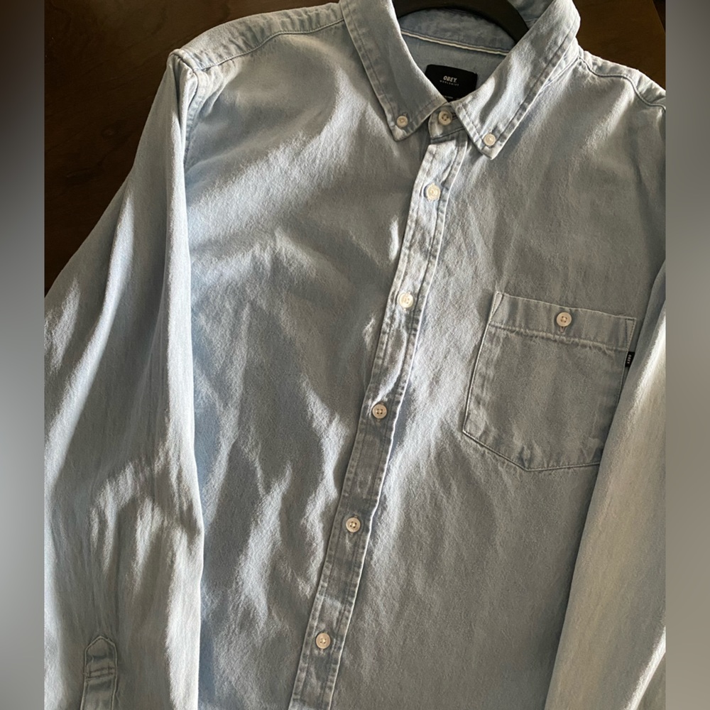 Obey button down shirt